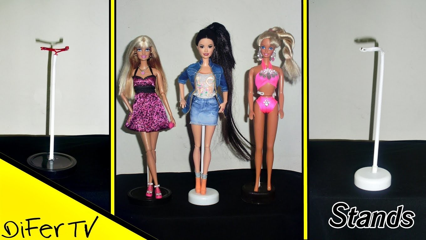 Haz bases - soportes para tus muñecas Barbie Monster High etc. + SALUDOS