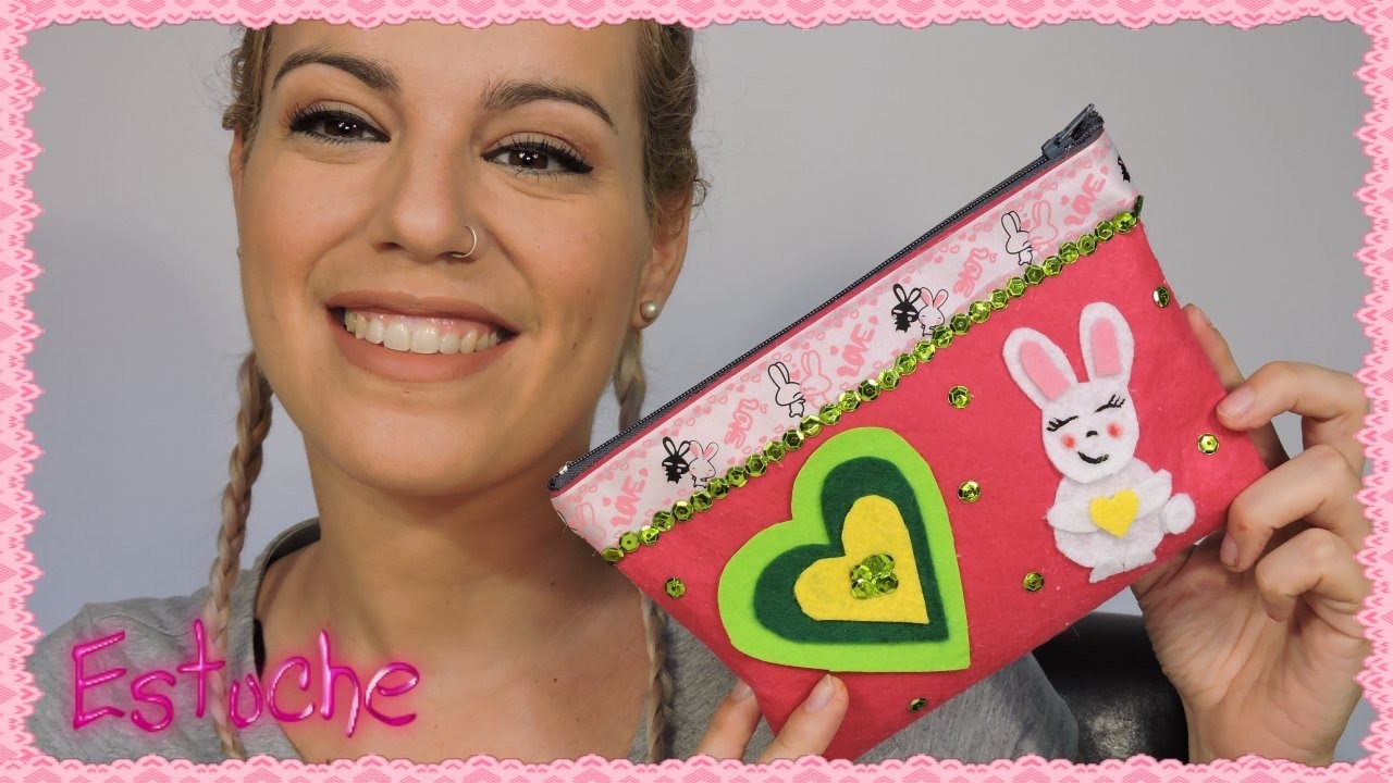 Haz tu Lapicera para la vuelta al cole - Estuche o Neceser Back to school. Fieltro o goma Eva