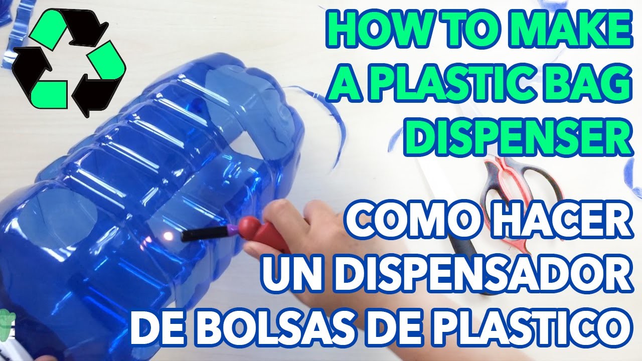 How to make a plastic bag dispenser - Como hacer un dispensador de bolsas de plastico - PinCactuss