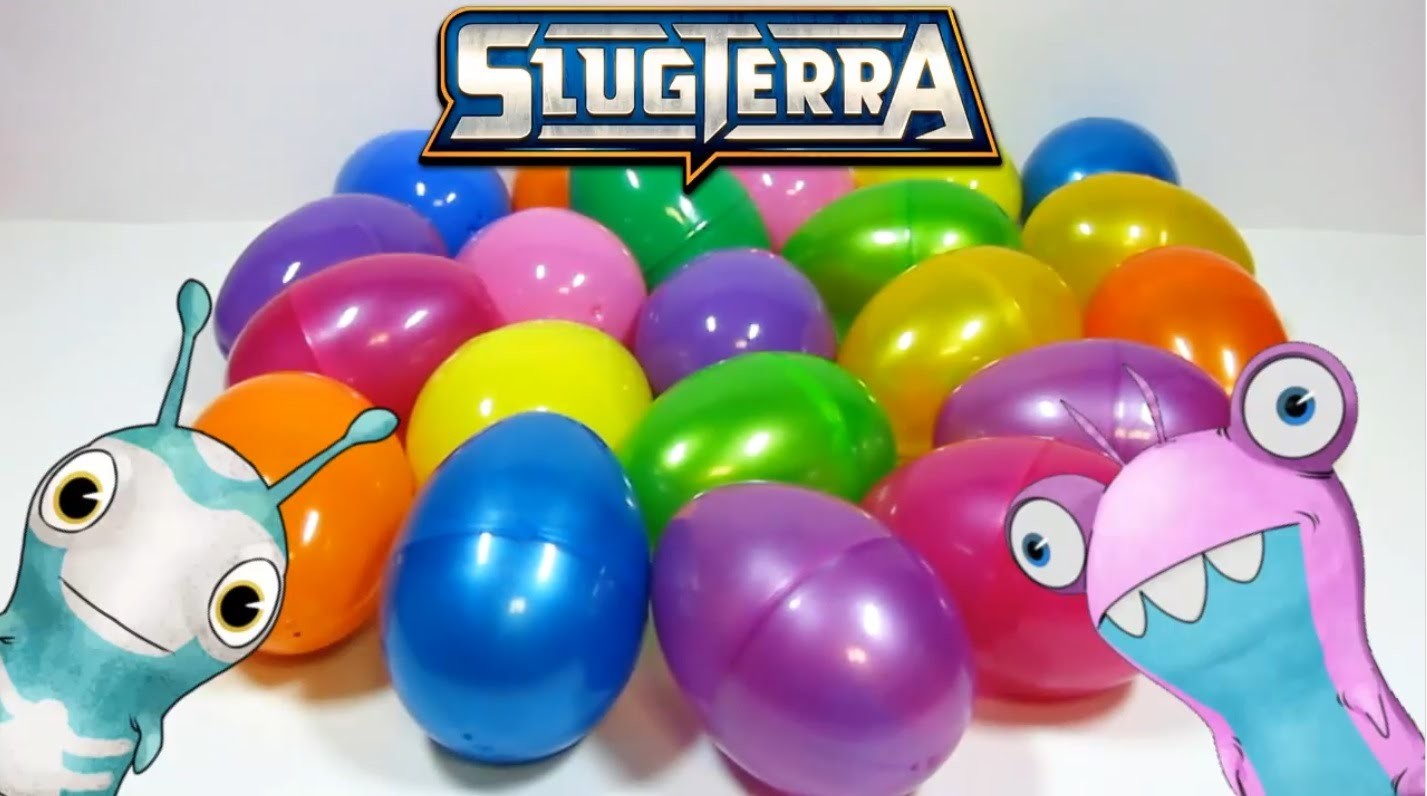¡21 Huevos sorpresa Con Juguetes de Slugterra!. Bajoterra. 21 Surprise eggs of Slugterra