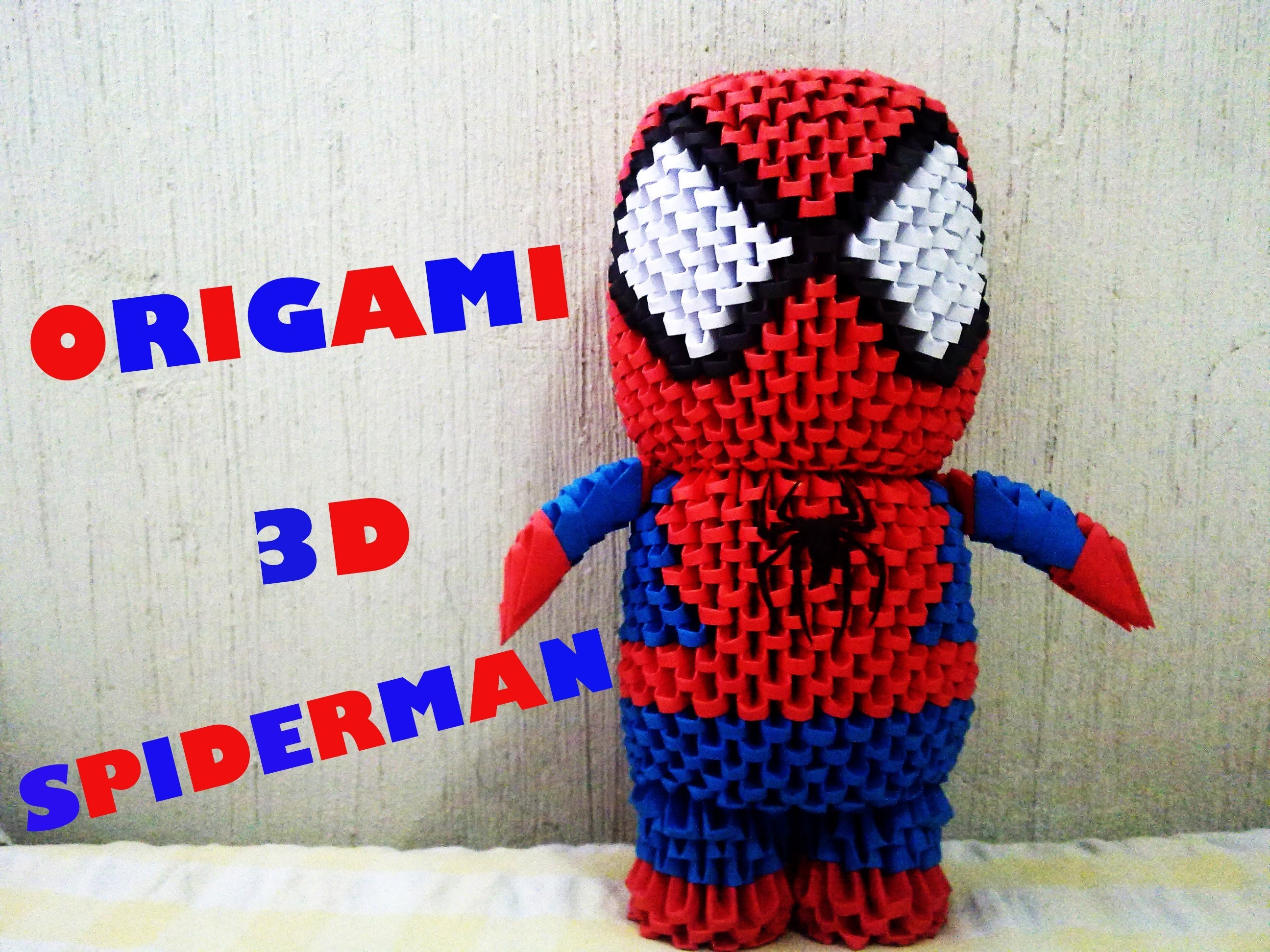 Origami 3D Spiderman Parte 1 (Hombre Araña)
