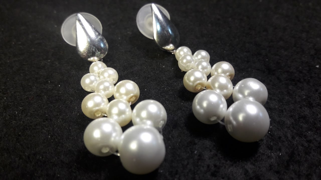 Aros faciles de perlas. .Clase #23
