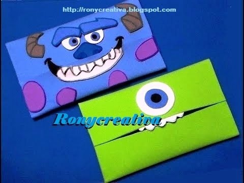 Monsters Inc funda para pañuelos desechables - porta kleenex. Ronycreativa