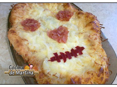 Pizza calavera | Recetas para Halloween | Cocina de Martina