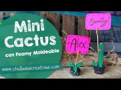 Cactus Mini de Foamy Moldeable (Goma EVA) :: Chuladas Creativas