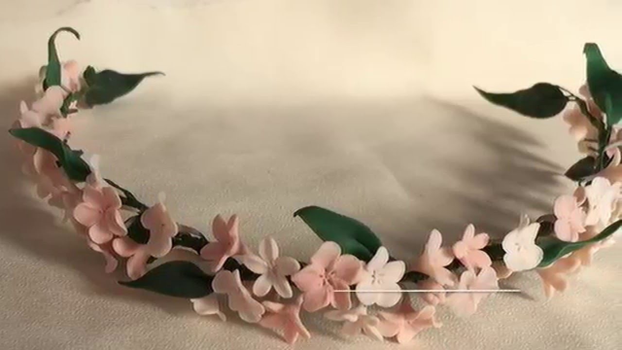 Como Montar Un Tocado De Flores De Porcelana