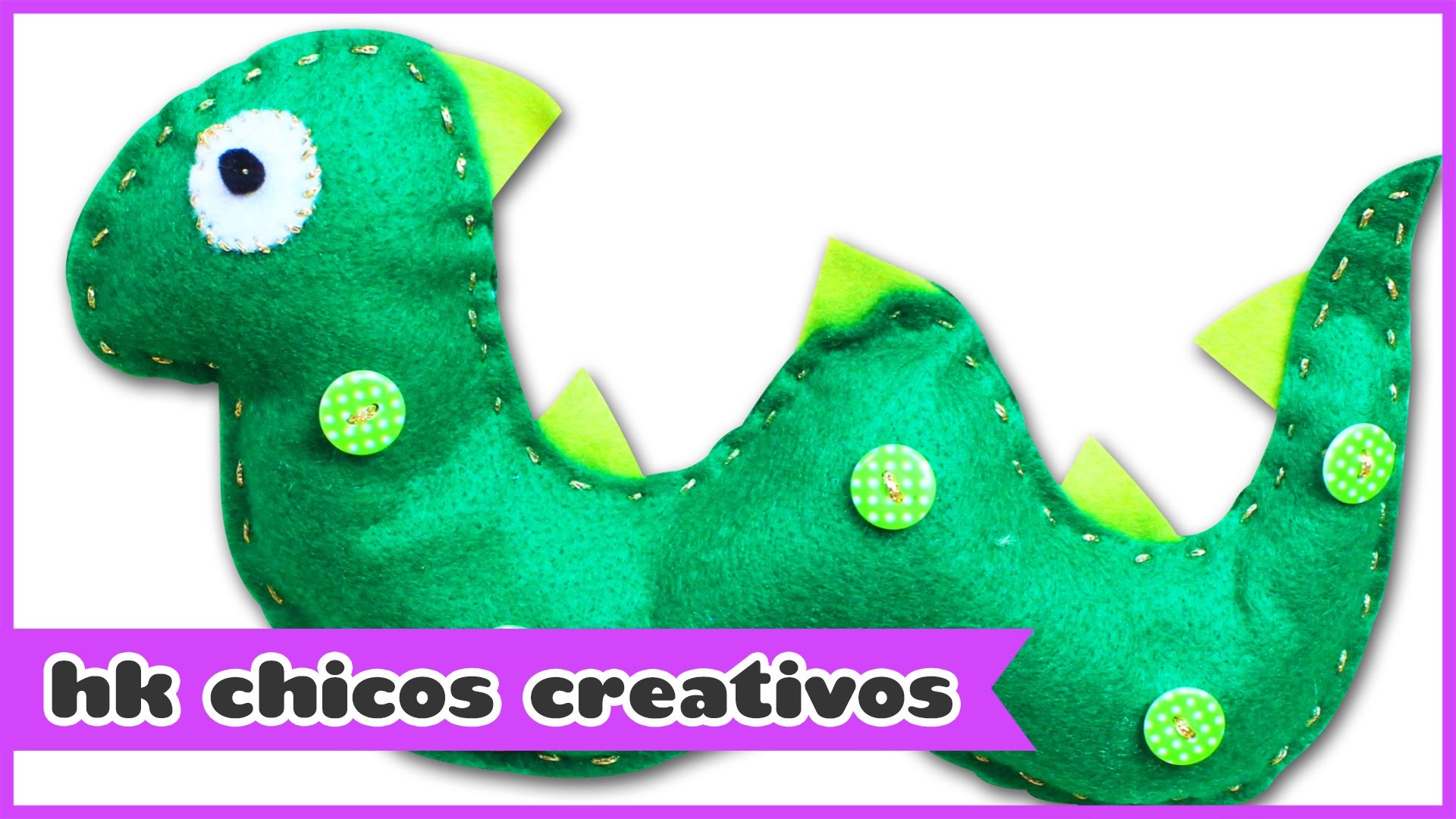 Dinosaurio de Fieltro | HooplaKidz Chicos Creativos