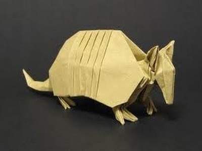 Origami instrucciones de plegado : armadillo