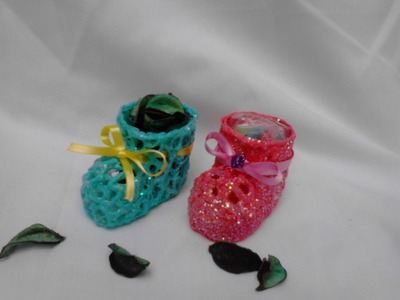 Zapatito hecho con silicon      souvenir