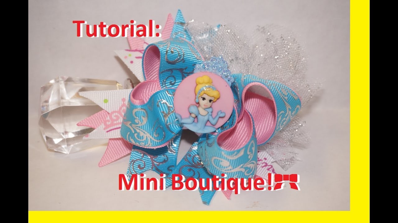 Como hacer moño boutique de Cinderella o Moño de Cinderella! 