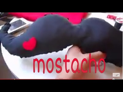 Cómo hacer ♥Mostacho (almohadita)