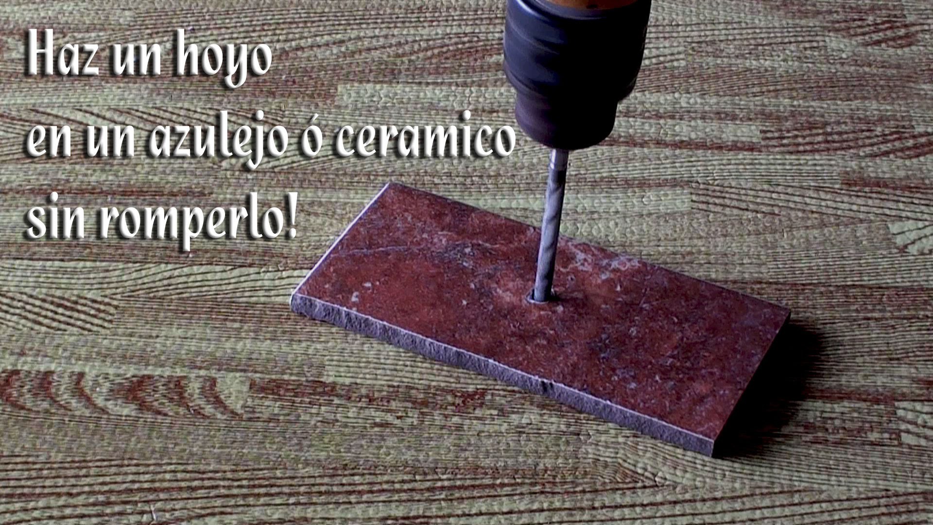 Como hacer un hoyo a un azulejo ó ceramico sin romperlo ó astillarlo
