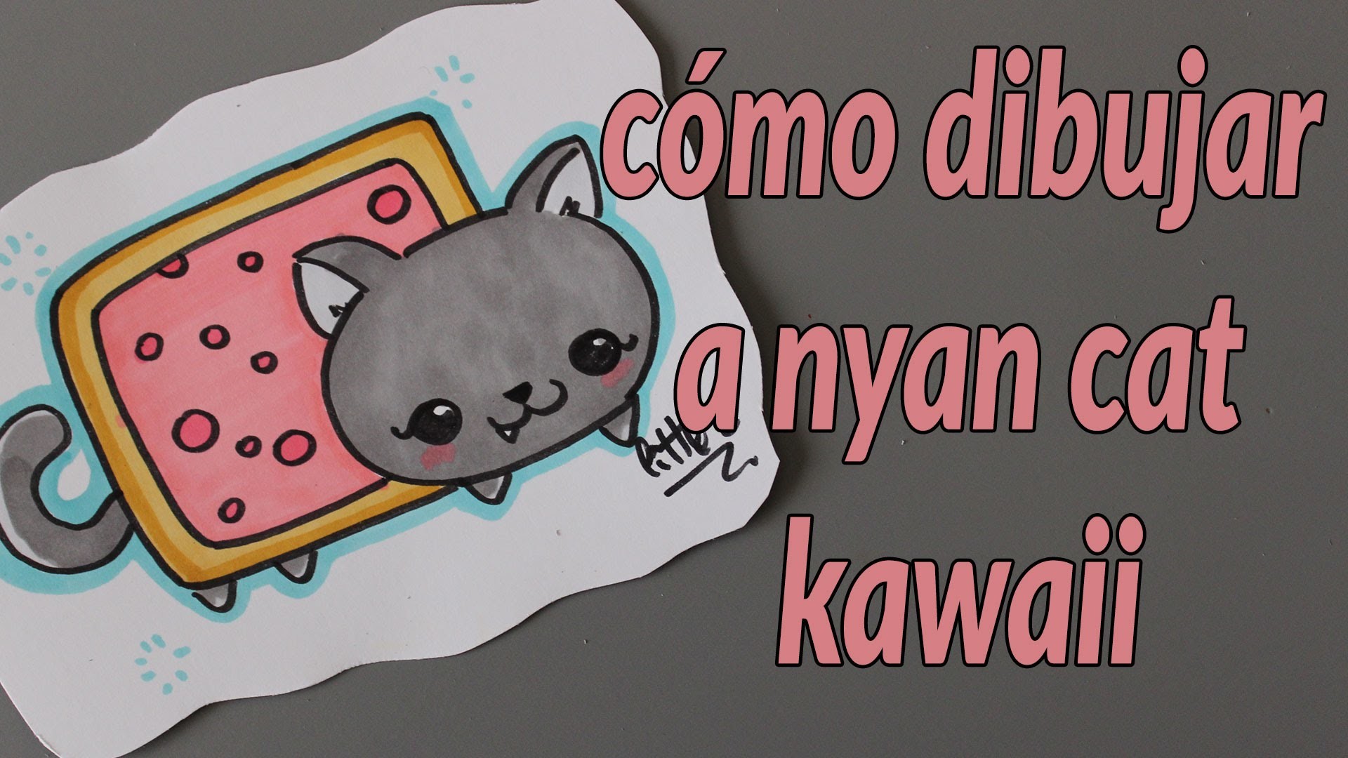 Cómo dibujar a nyan cat kawaii