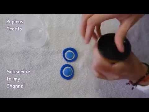 Cómo hacer dijes con masa Play Doh  (Ojo turco) DIY |Popirus Crafts 