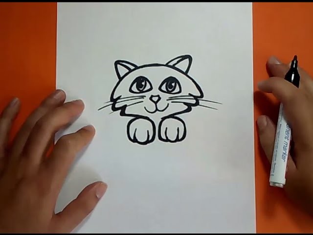 Como dibujar un gato paso a paso 18 | How to draw a cat 18