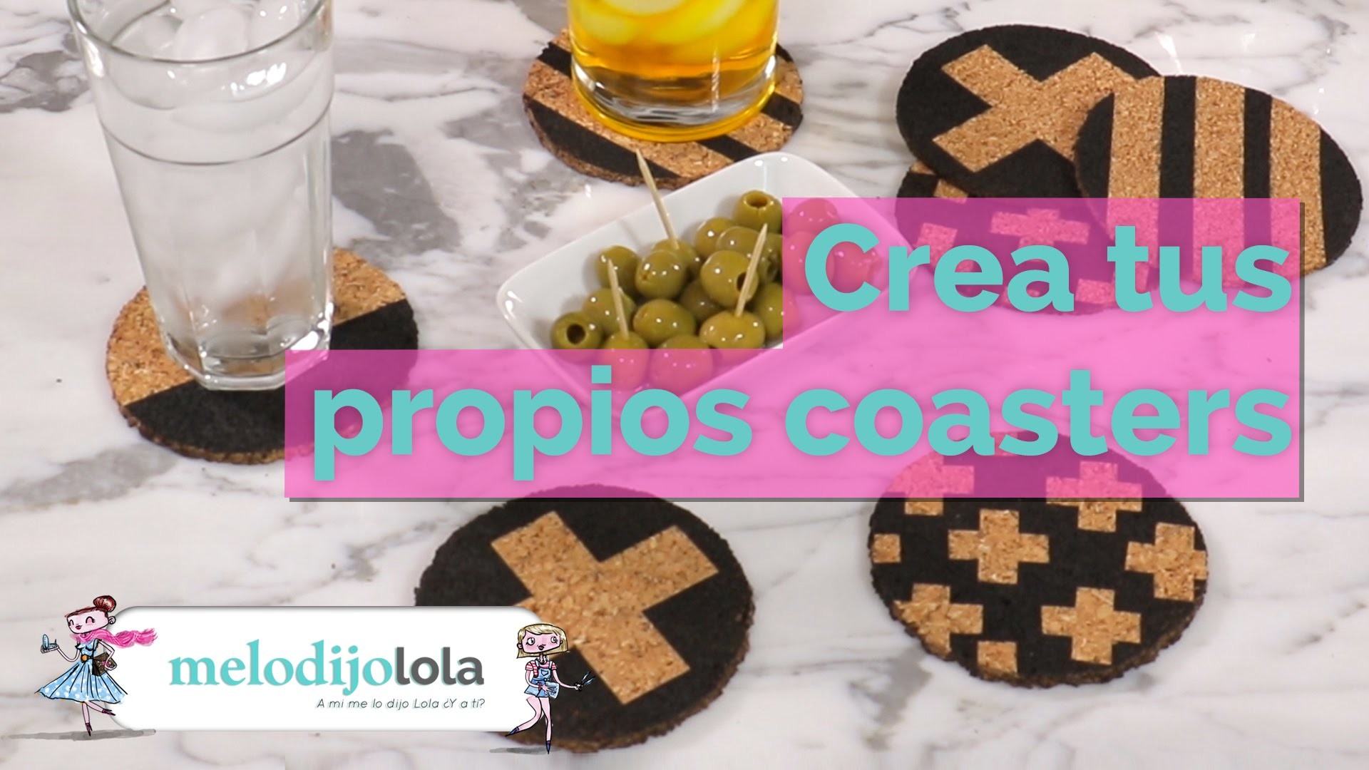 Crea unos coasters muy originales I Me lo dijo Lola