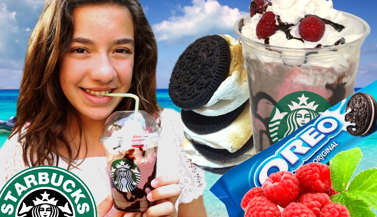 Frapuccino de STARBUCKS Smore con marshmallows Oreo y frambuesas. #Starbucks