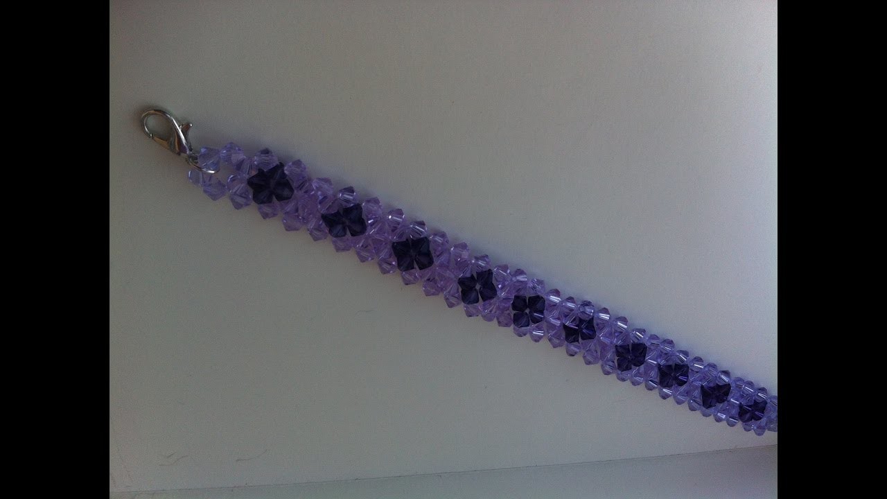 Pulsera rombitos de cristal