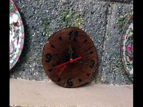 Reloj rústico de madera
