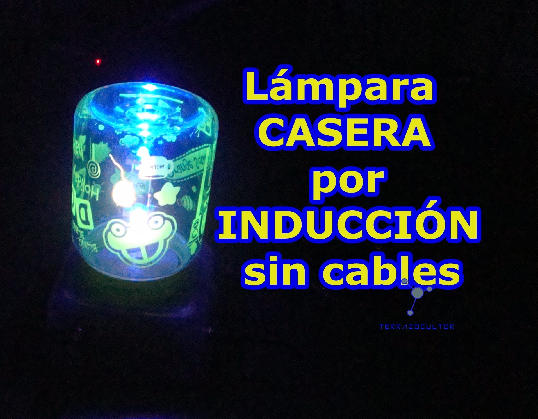 Lampara CASERA por INDUCCION, sin cables