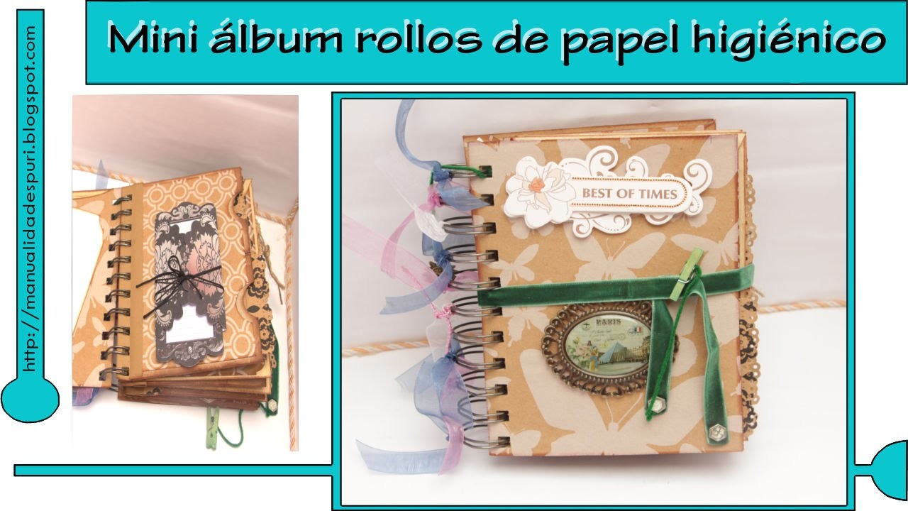 Tutorial mini album cartones de papel higienico