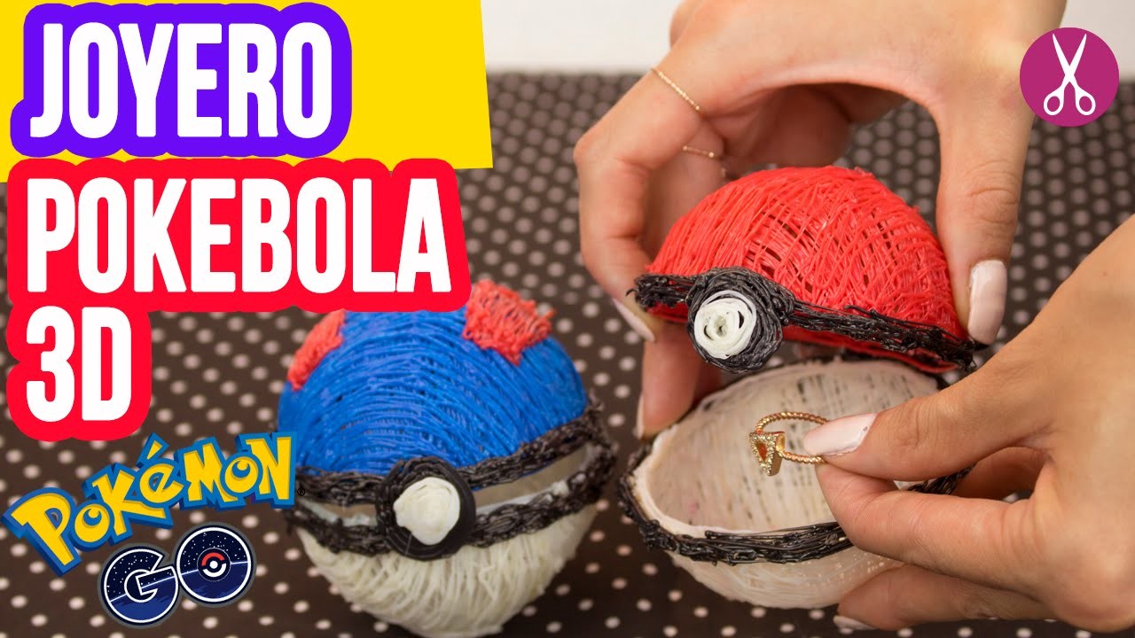 ¿Cómo hacer una Pokebola? | Pokebola Joyero | ¡Con pluma 3d! | Catwalk