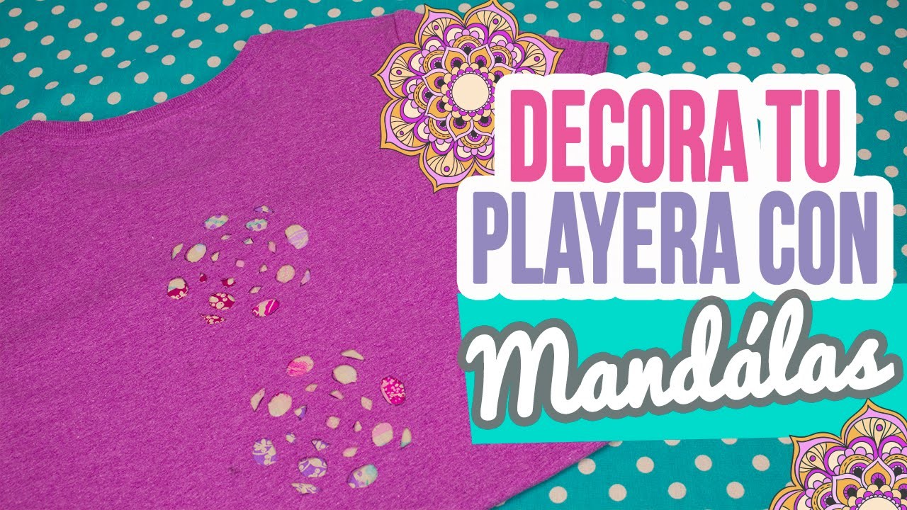 DIY Decora tu Playera con Mandalas | Renueva tus Playeras SIN coser | Mini Tip # 96 Catwalk