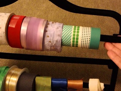 Cómo organizar tus cintas de regalo con esta idea de Pinterest
