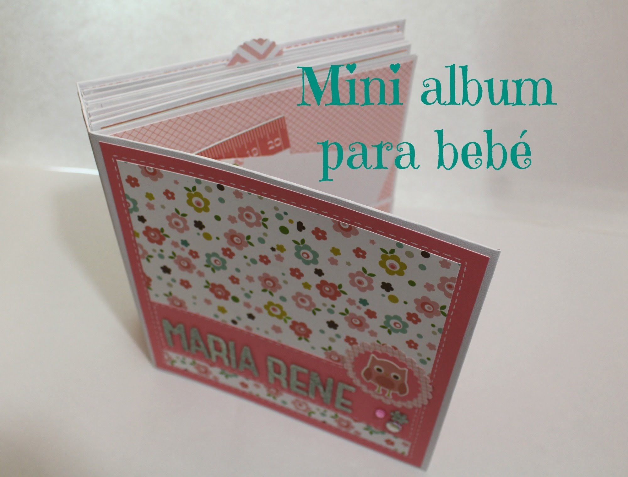 Mini album scrapbook para bebé - Baby Girl Mini Album - Sacrapbook en español * Creaciones Izzy