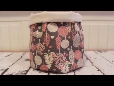 DIY: Cómo hacer una cesta de tela redonda