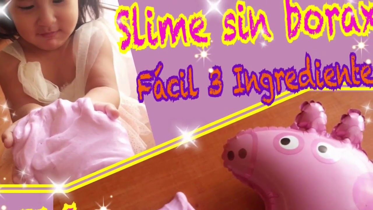 DIY Divertido y  Facil experimento para niños - hazlo tu mismo slime sin borax super facil