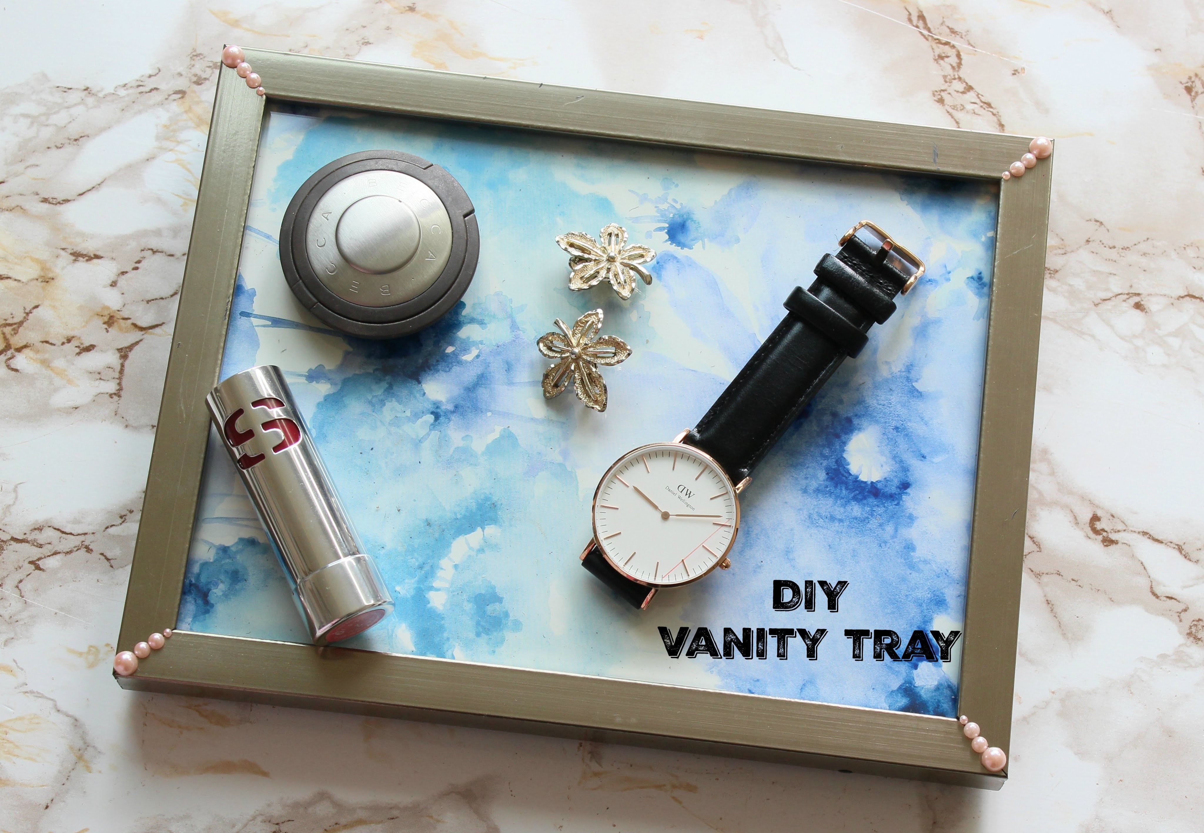 DIY vanity tray