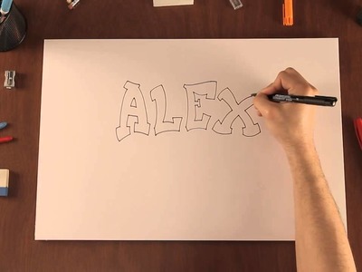 Cómo dibujar nombres con estilo graffiti