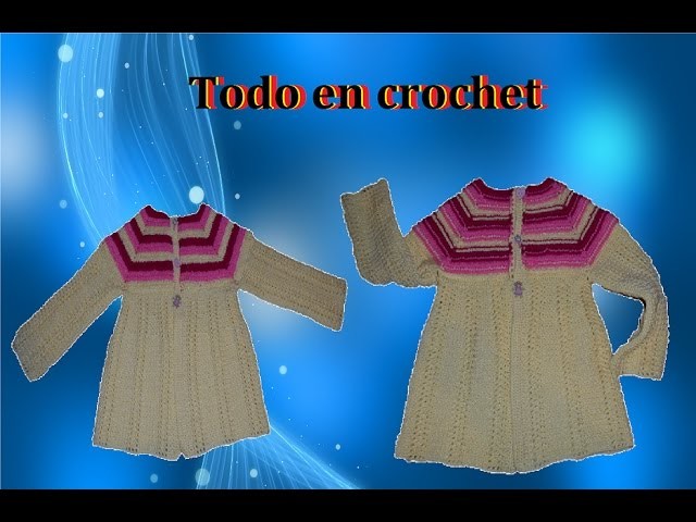Chambrita. suéter.chompa de doble vista en crochet, fácil y rápido Parte 2