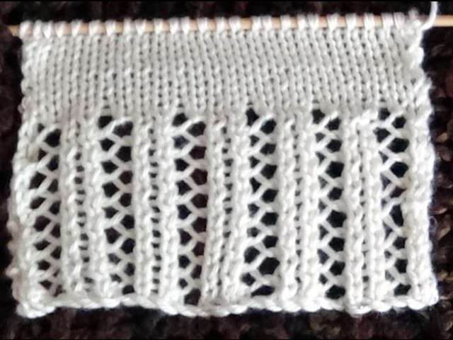 Cómo Tejer BORDE ELEGANTE - Knitted Lace Edgings  2 Agujas (384)