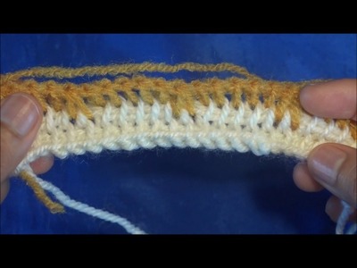 Crochet tunecino  cadenitas en relive