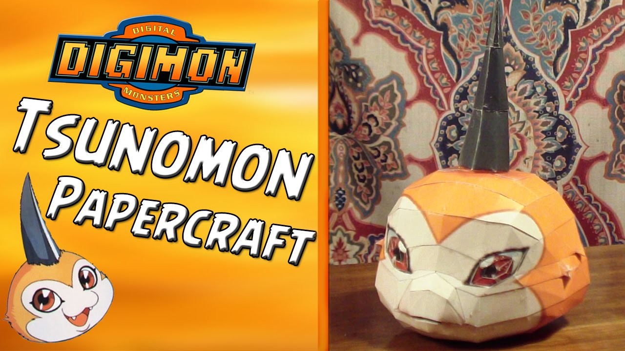 Tsunomon Papercraft | SPEEDBUILD | (Digimon Papercraft #1) por FelipeBlast