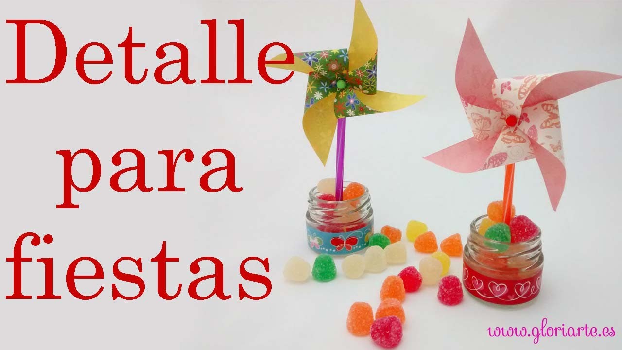 Detalle con chuches para fiestas. Detail with sweets for parties.