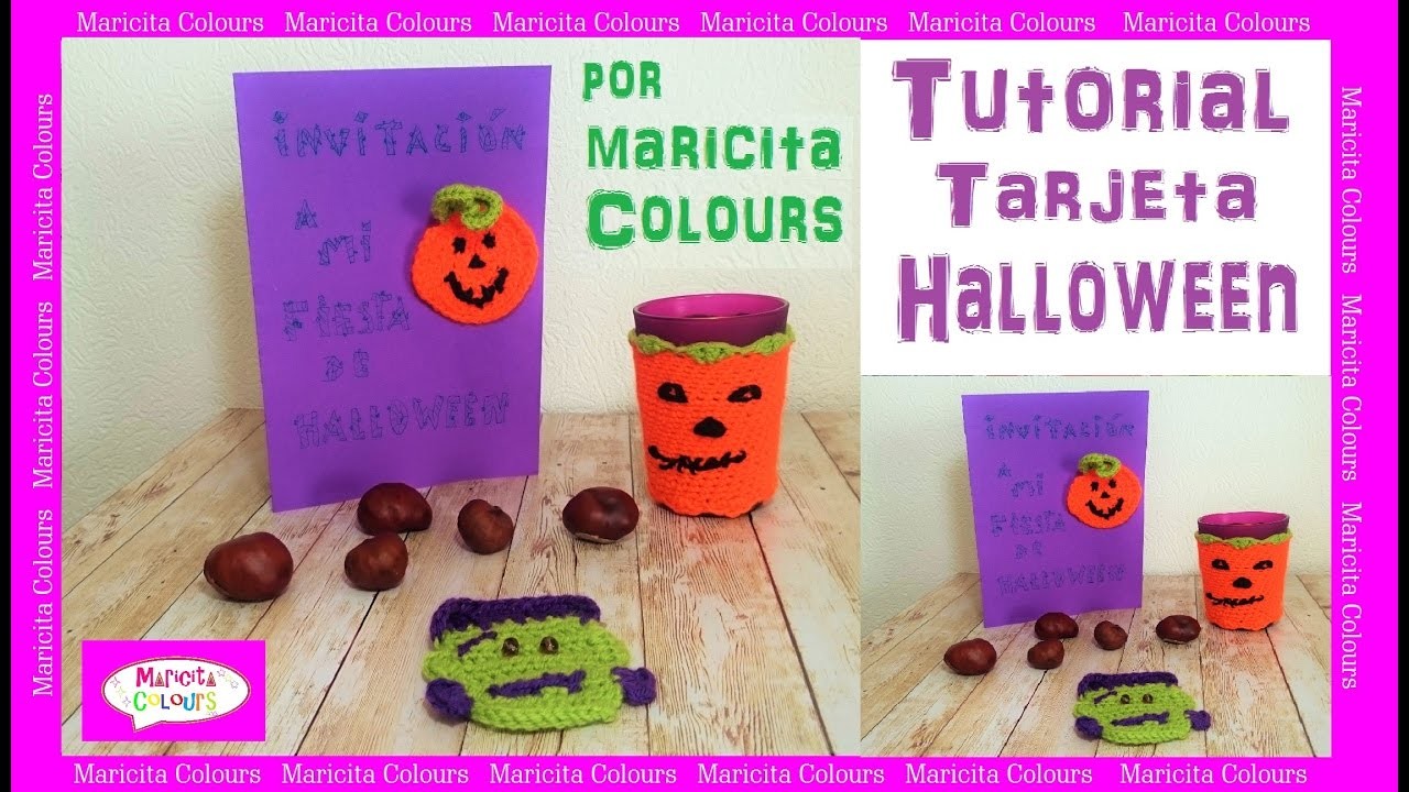 Tarjeta Invitación para Halloween por Maricita Colours Tutorial