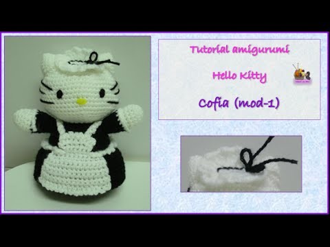 Tutorial amigurumi Hello Kitty - Cofia (mod-1)