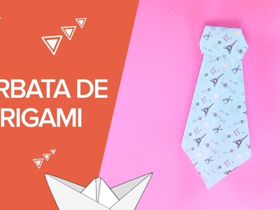 Cómo hacer una corbata de origami | Papiroflexia infantil