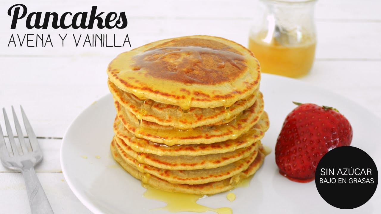 DESAYUNOS SALUDABLES: PANCAKES AVENA | mi secreto para pancakes esponjosos en 15 min