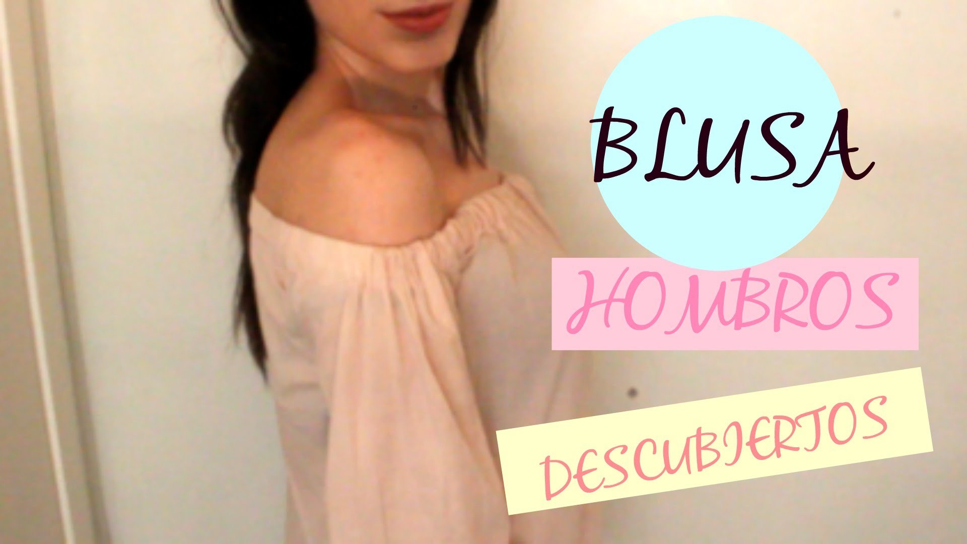 DIY Blusa Hombros descubiertos | DIY off shoulder blouse
