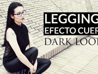 DIY Cómo hacer leggings fácil sin patrones - Efecto cuero o en encaje