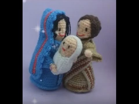 Portal de Belen amigurumi - Video 3 - Sagrada Familia - Alas de Hada y Ganchilleando Lokuras
