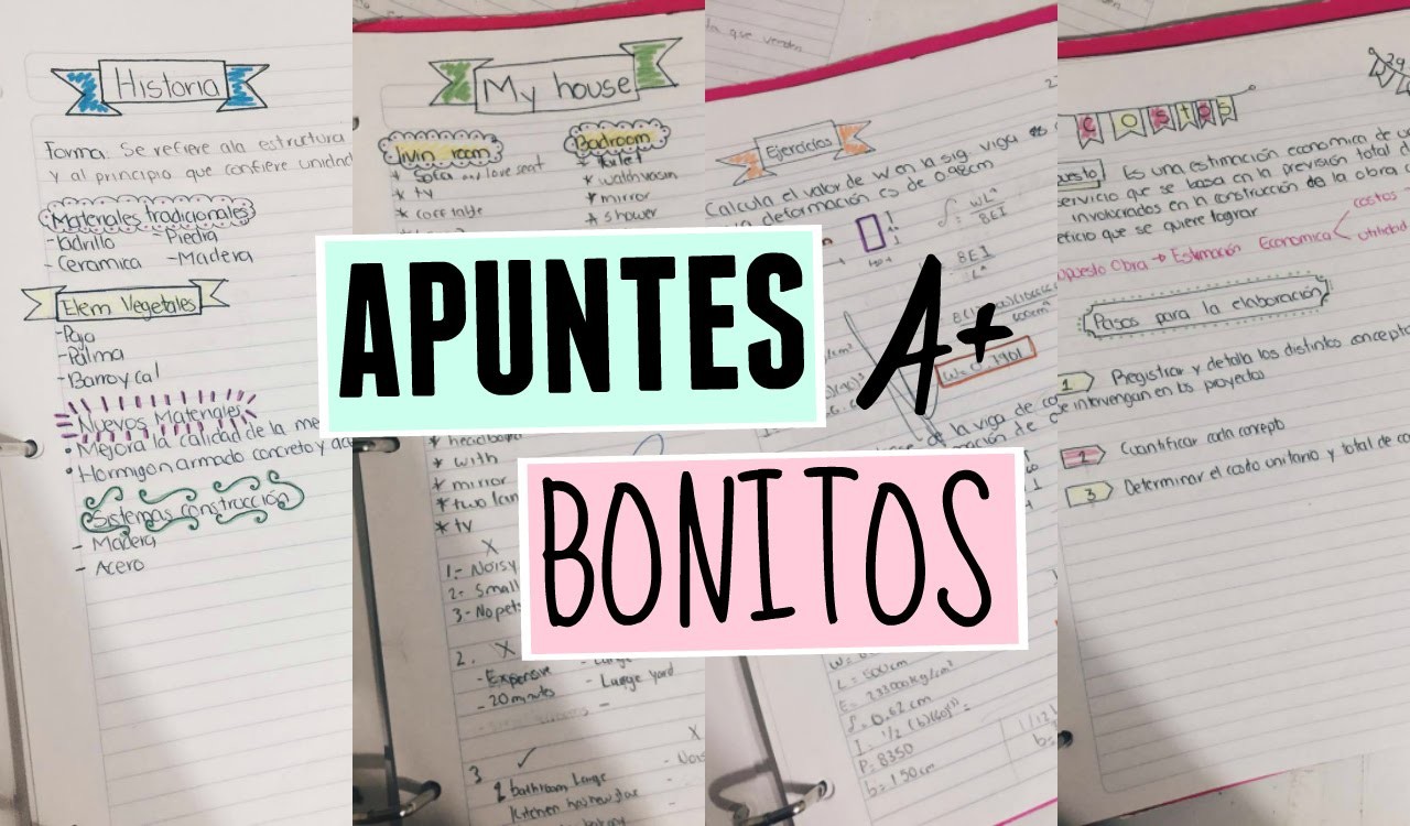 APUNTES BONITOS | REGRESO A CLASES 2016 | Pao DIY