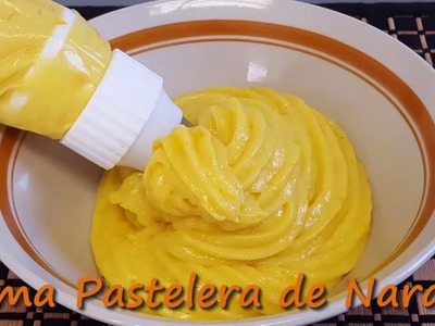 Crema Pastelera de Naranja. Receta muy fácil