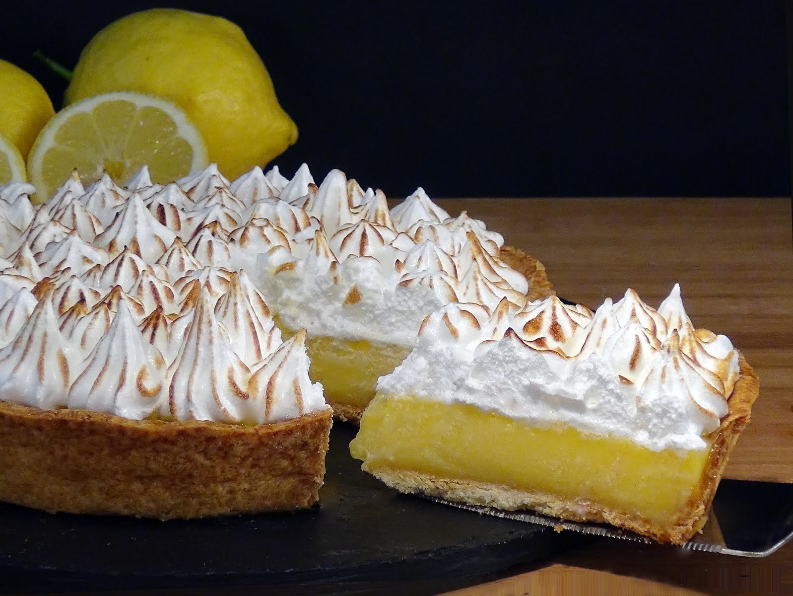 Receta Tarta de crema de limón con merengue o Lemon Pie - Recetas de cocina, paso a paso, tutorial