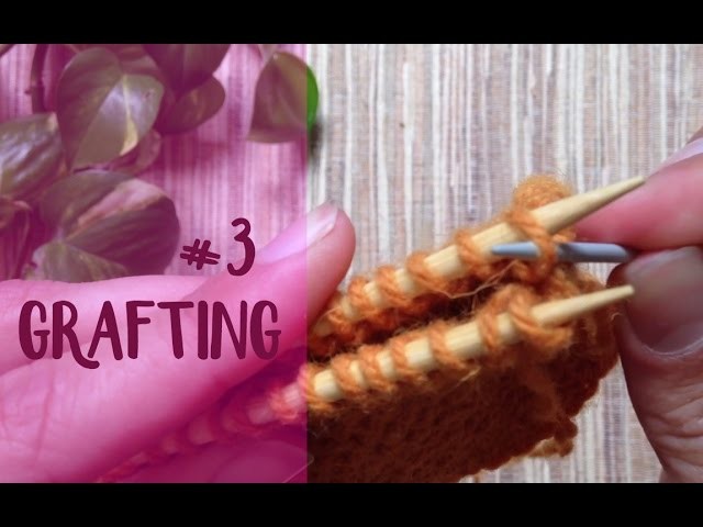 Unir tejidos: costura "vertical" #3 (grafting) (para todos los puntos a dos agujas)
