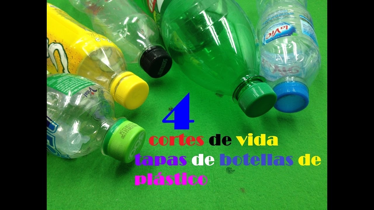 4 ideas con tapas de botellas de plástico | 4 ideas impresionantes